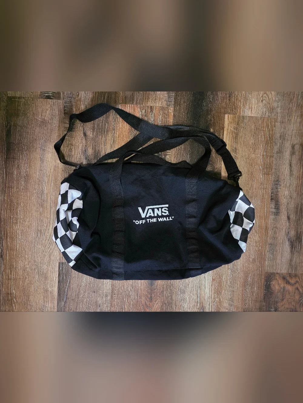 Vans Checkered Black Duffel Bag - Picture 1 of 4